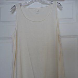NWOT J JILL EASY A-LINE TANK – CREAM - SIZE LARGE